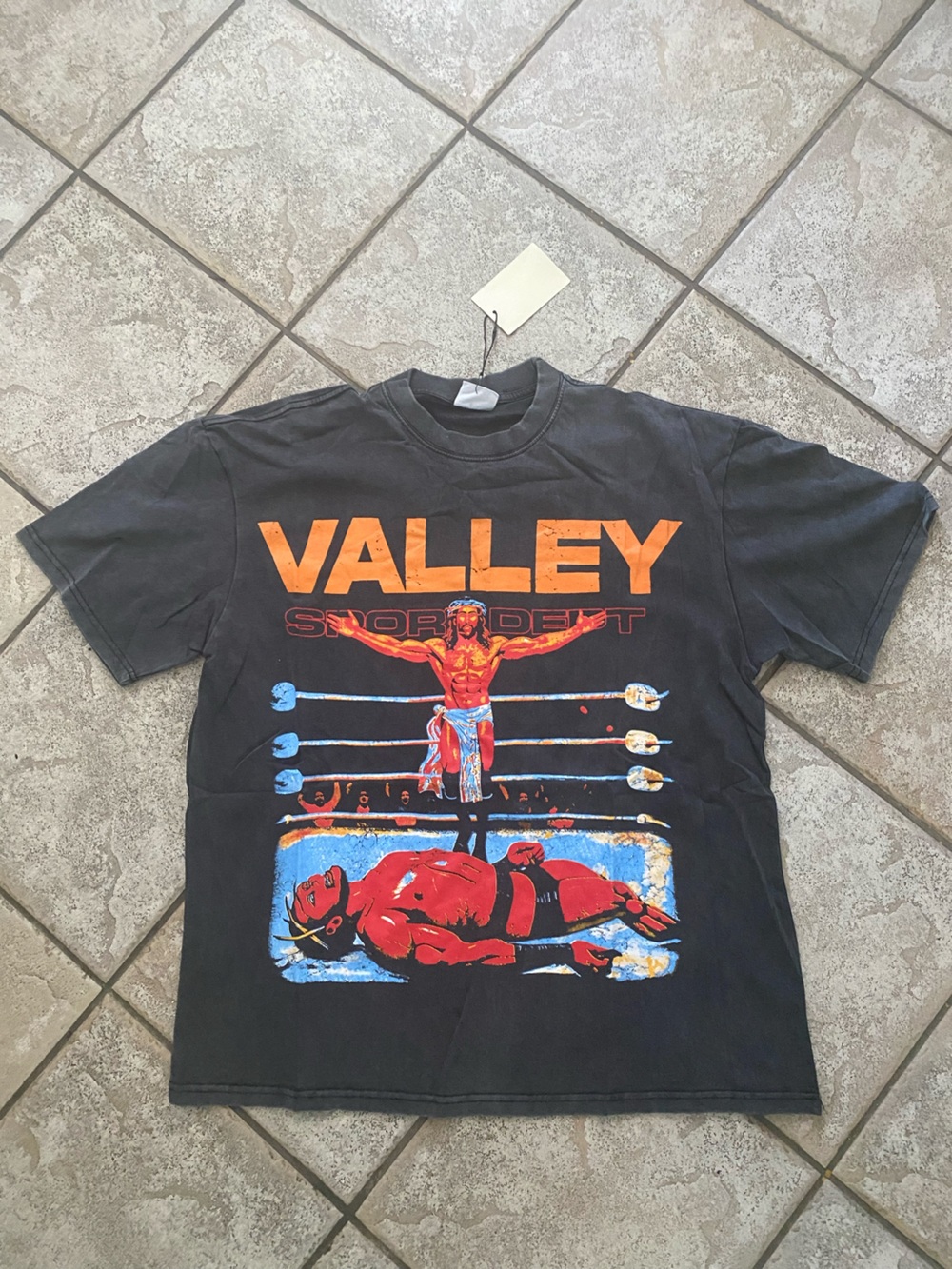 Valley USA Short Sleeve Graphic T-Shirt - Black/Orange